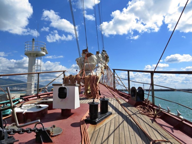 Капитанский мостик на корабле 18 века