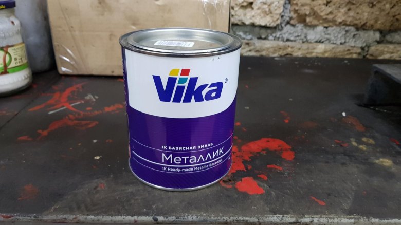 Базисная эмаль металлик vika