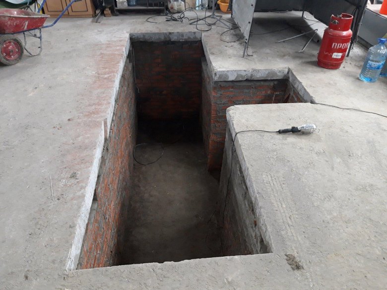 Гараж с погребом и смотровой ямой проект