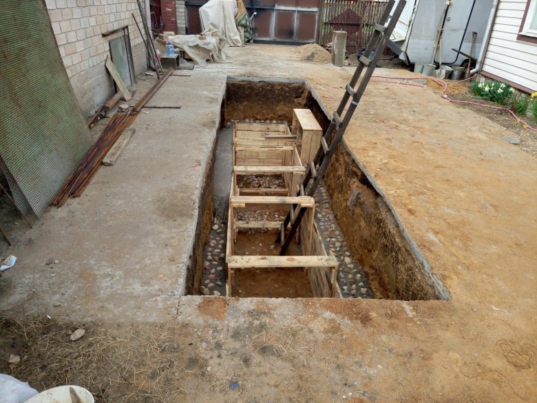 Стены смотровой ямы в гараже