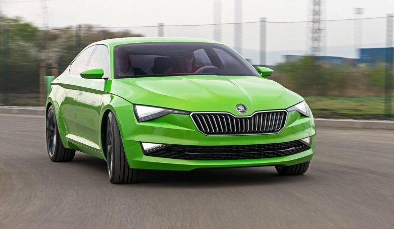 Skoda superb зеленая