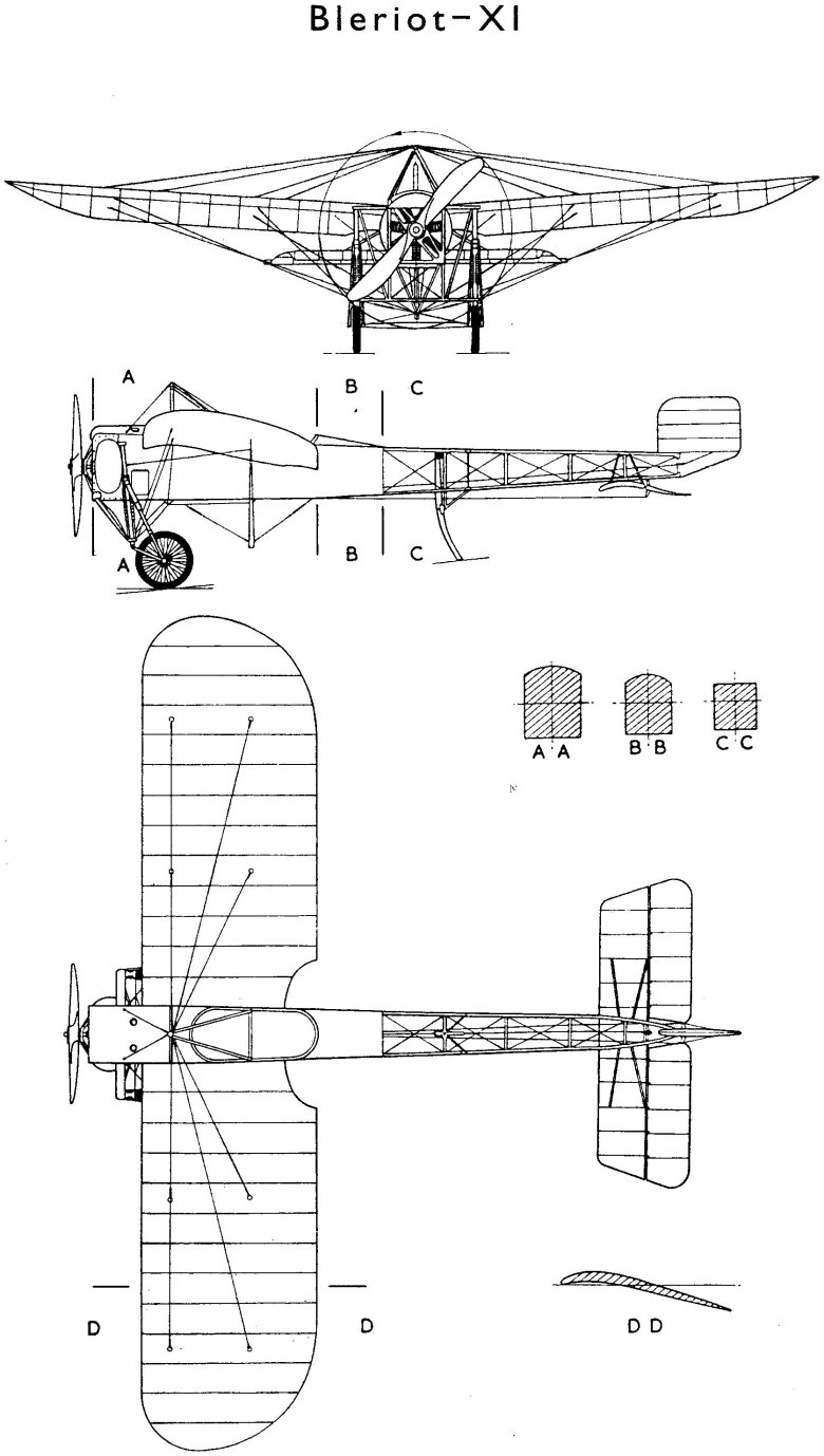Блерио 11 самолет