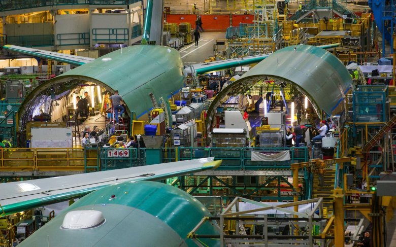 Завод boeing everett factory