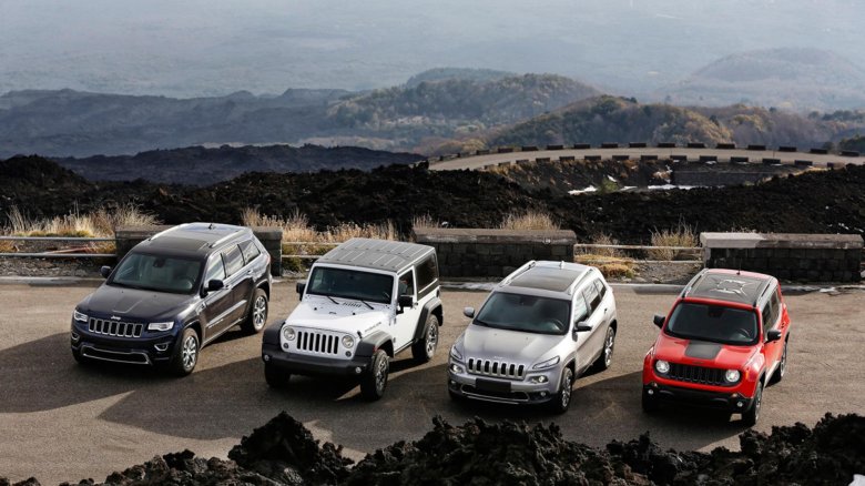Линейка автомобилей jeep