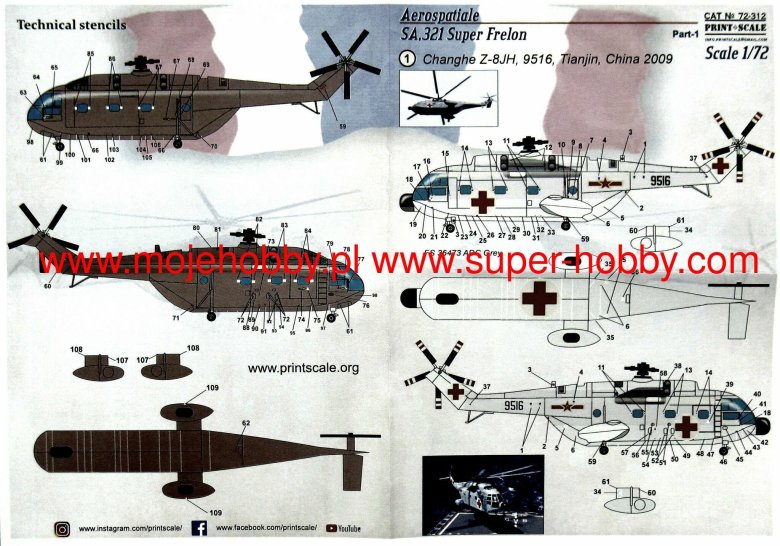 Sa.321 super-frelon 1:72