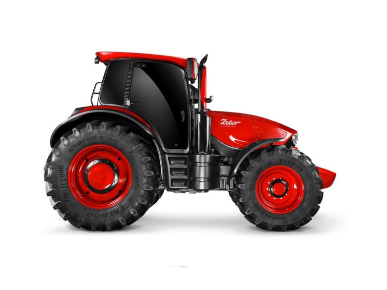 Трактор ламборгини красный