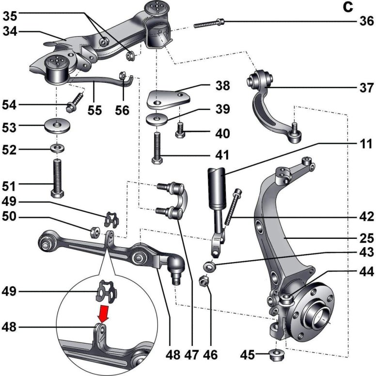 Передняя подвеска ауди а8 д2