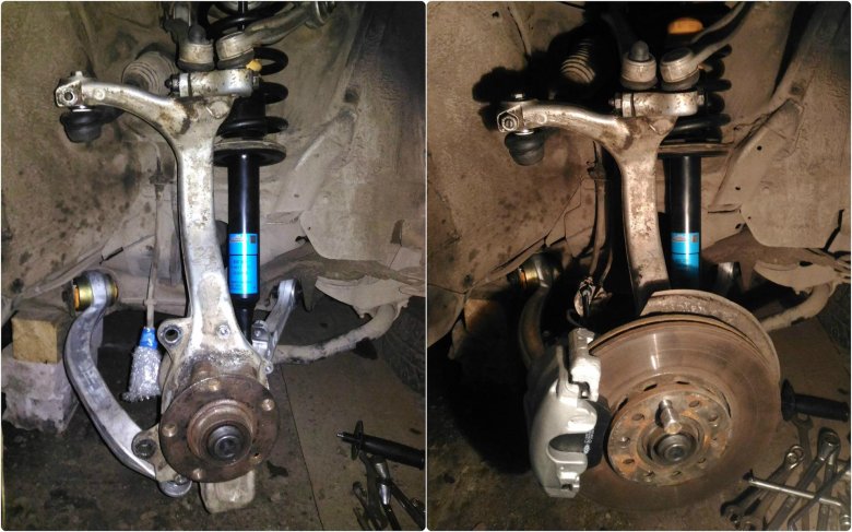 Audi a4 b6 передняя подвеска