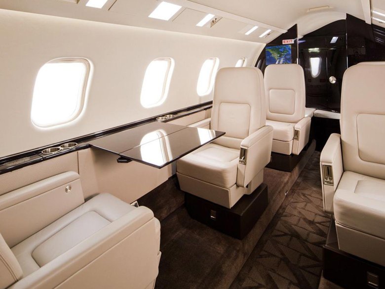 Bombardier challenger 650 салон