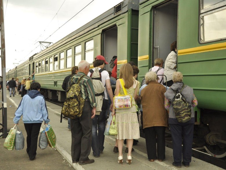 Пассажир на вокзале