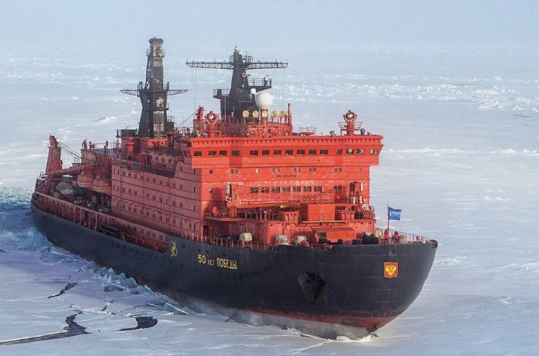 Атомный ледокол 50 лет победы