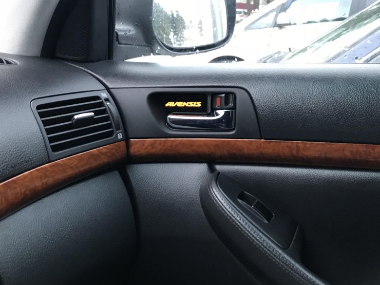 Подсветка ручек тойота авенсис t22