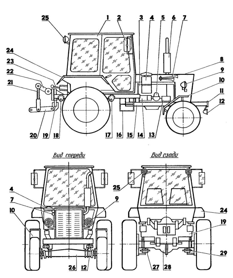 Мтз 82.1 чертеж