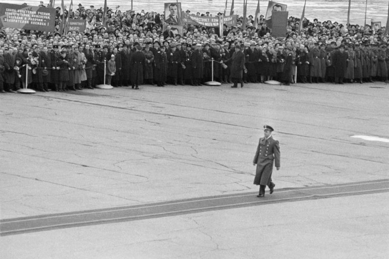 Встреча гагарина в москве 14 апреля 1961