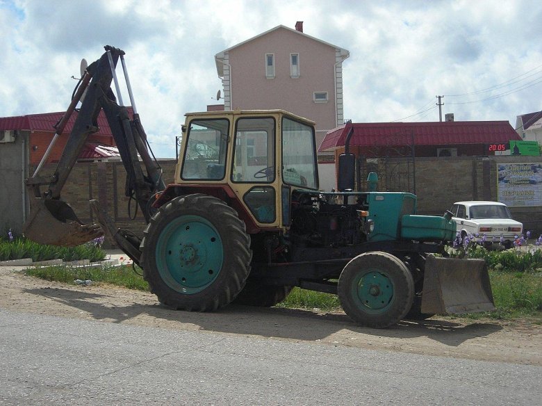 Трактор юмз 6 экскаватор