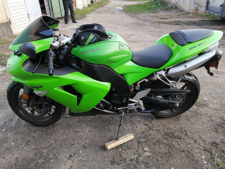 Kawasaki 600 ninja зеленый