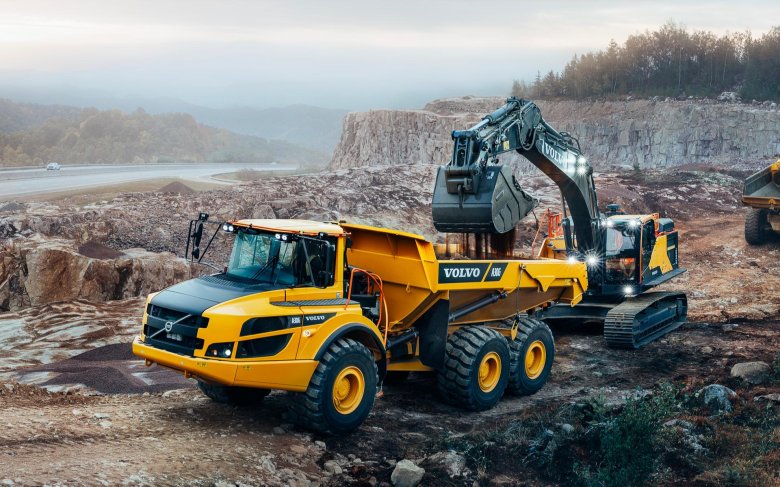 Сочлененный самосвал вольво а60