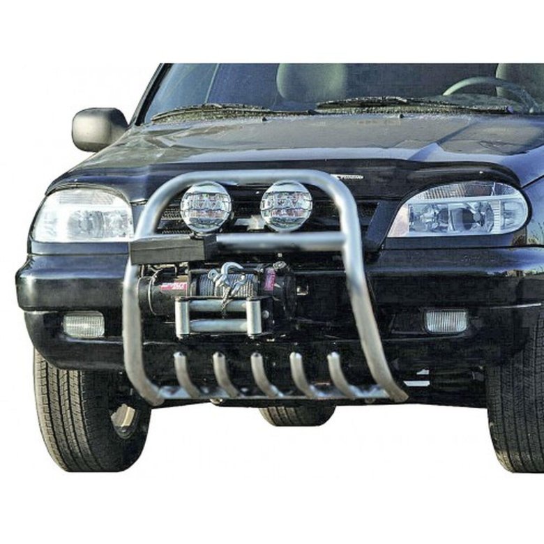 Защита переднего бампера нива шевроле