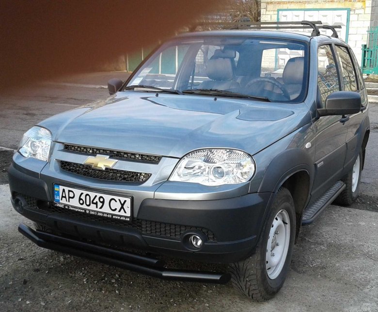 Защита бампера нива шевроле бертоне