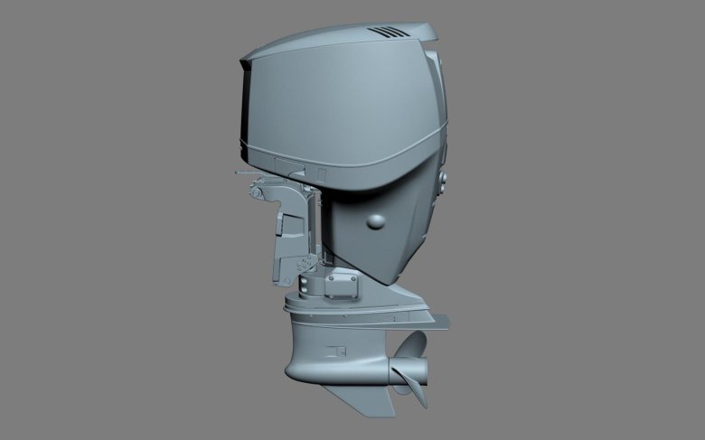 Лодочный мотор 3d модель