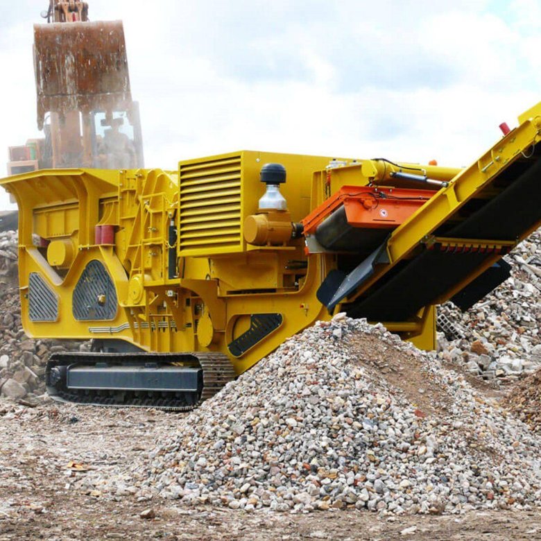 Мобильная дробилка для щебня сандвик