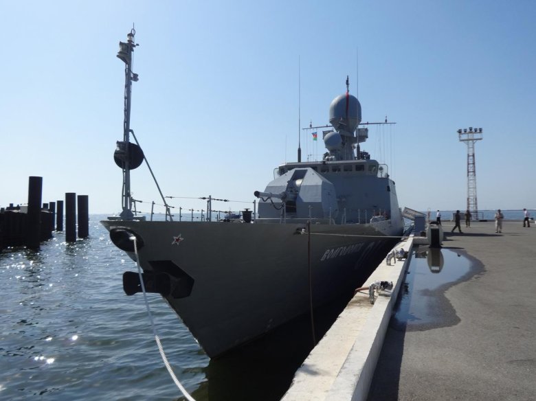 Корабль каспийской флотилии азербайджан