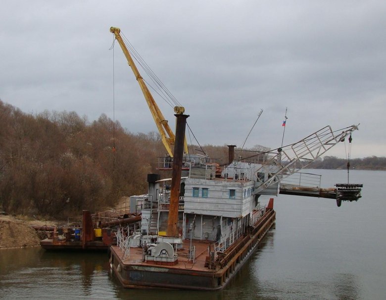 Плавучий кран кпл 5-30