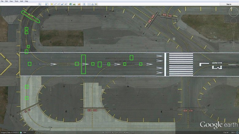 Взлетная полоса вид сверху