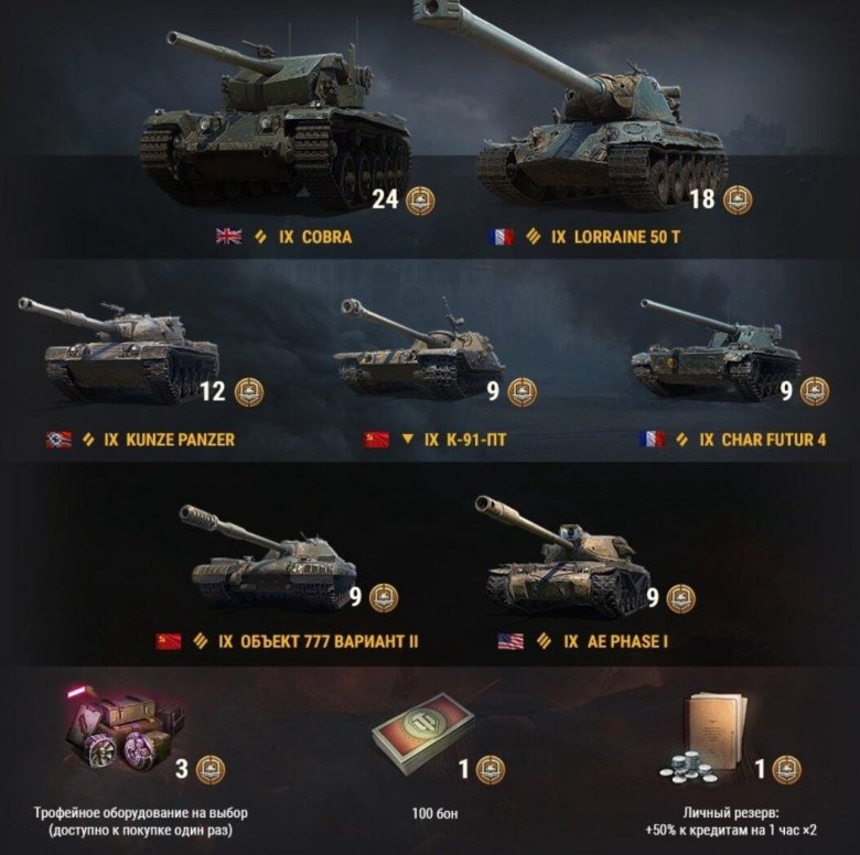 Премиум танки в world of tanks