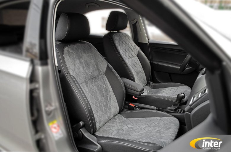 Чехлы шкода рапид алькантара