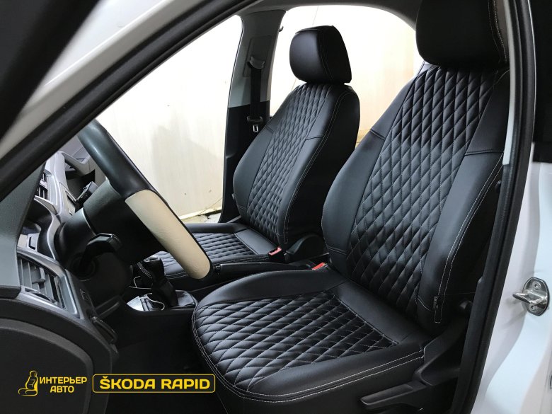 Авточехлы на рапид