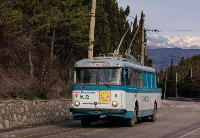 Крымский троллейбус шкода 9tr