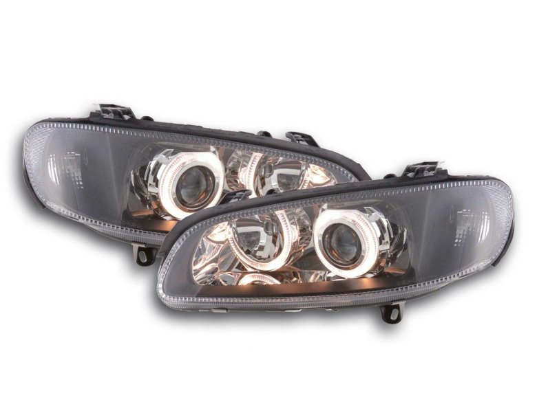 Черные фары опель омега б