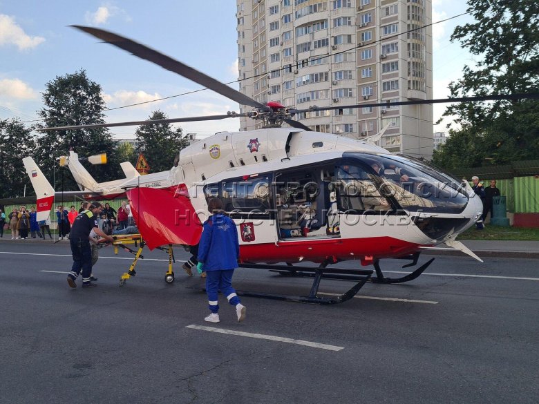 Санитарный вертолет мац