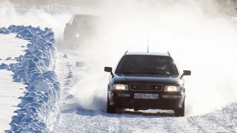 Audi 80 quattro rally winter