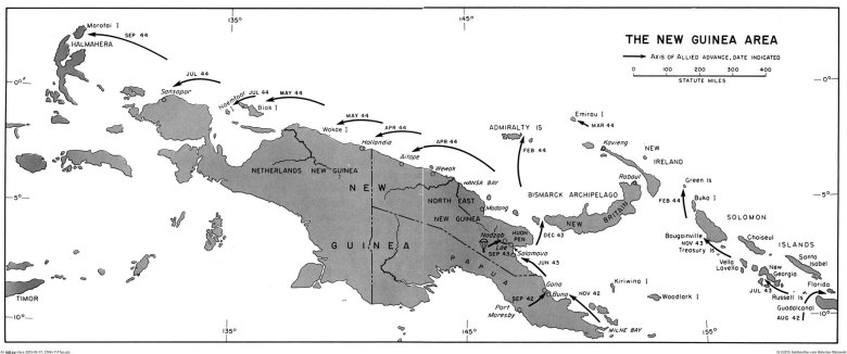 Карта новой гвинеи