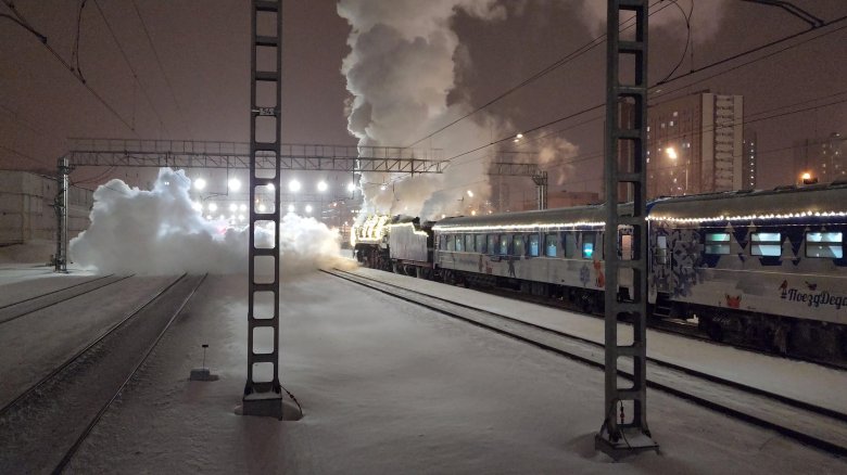 Поезд деда мороза в москве
