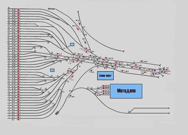 Владыкино депо схема