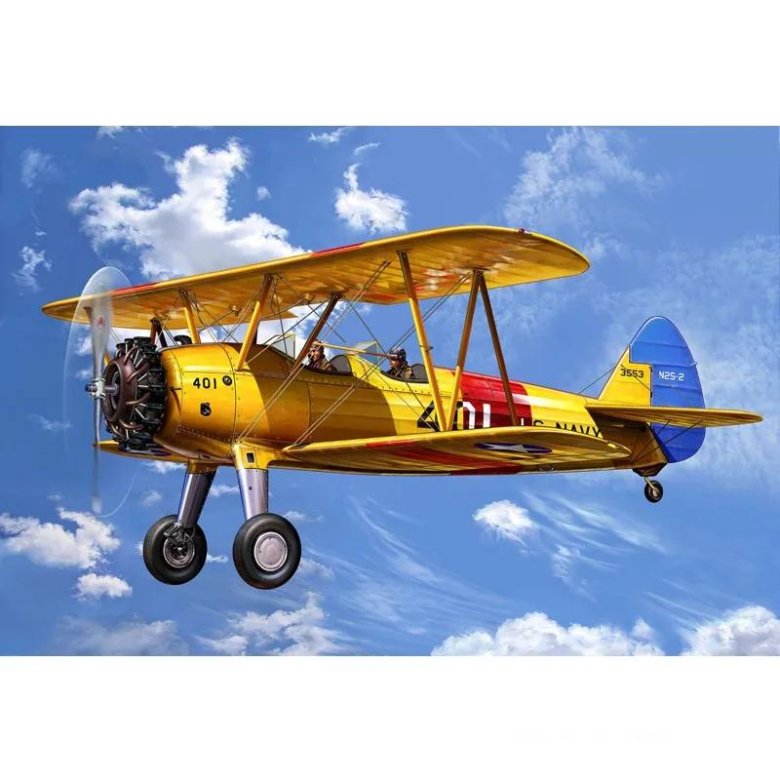 Сборная модель revell \ самолет stearman kaydet\