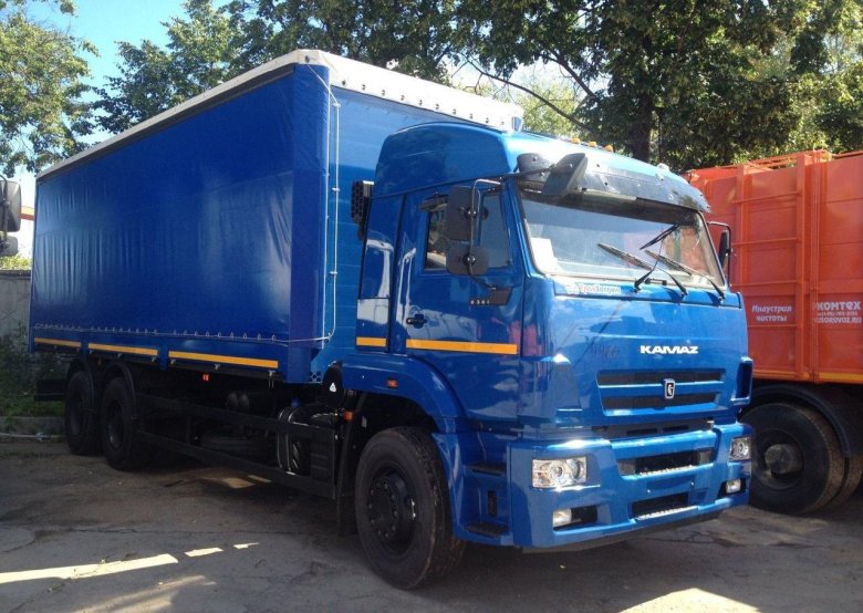 Камаз бортовой тентованный 65117