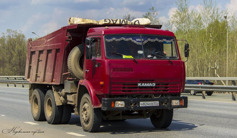 Камаз 65115 самосвал красный