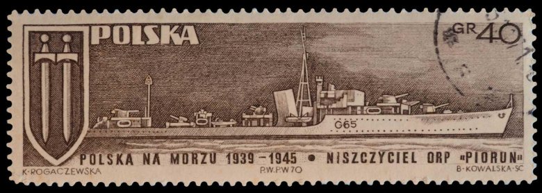 Марка polska 1939-1945