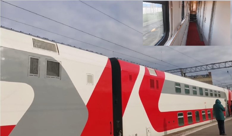 Поезд 104в двухэтажный