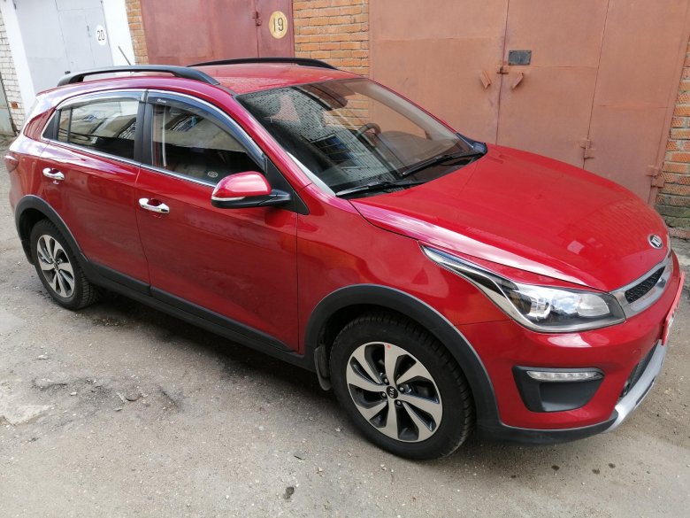 Красный candy kia rio xline