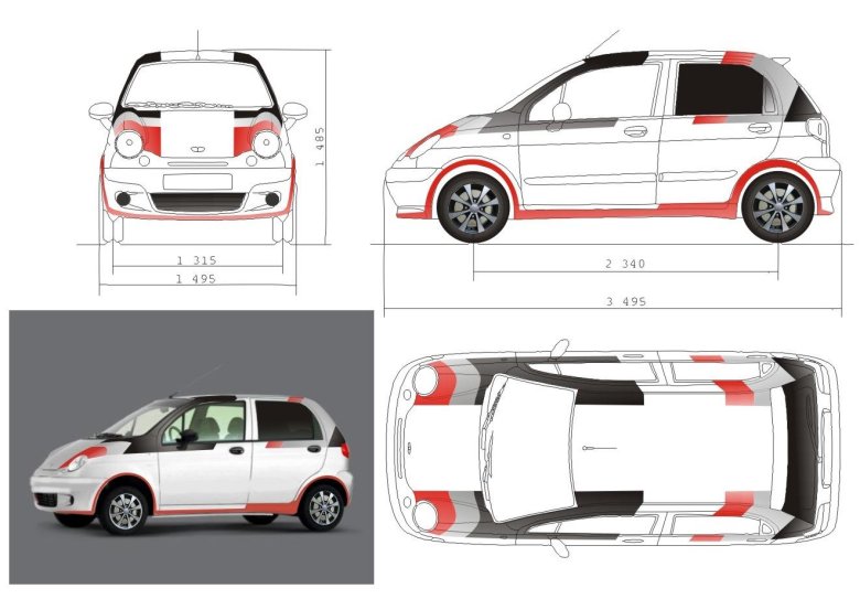 Daewoo matiz габариты