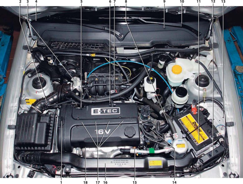 Датчики daewoo nexia 16 клапанов