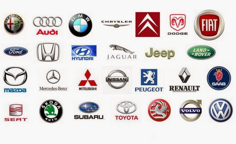 Значки марки автомобилей