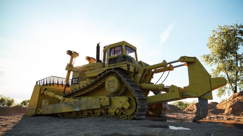 Самый большой катерпиллер бульдозер в мире