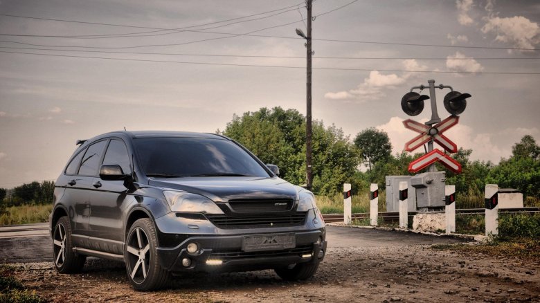 Honda crv 2008 черная