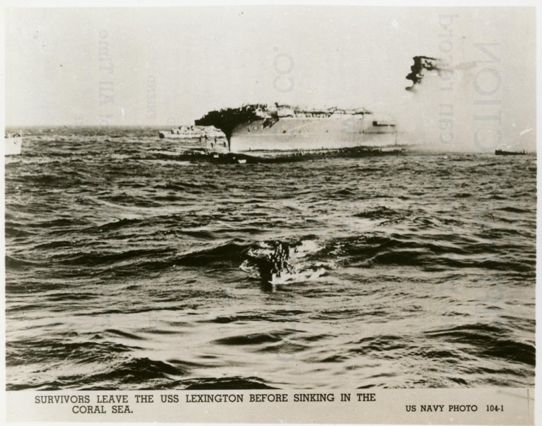 Авианосец лексингтон гибель 1942
